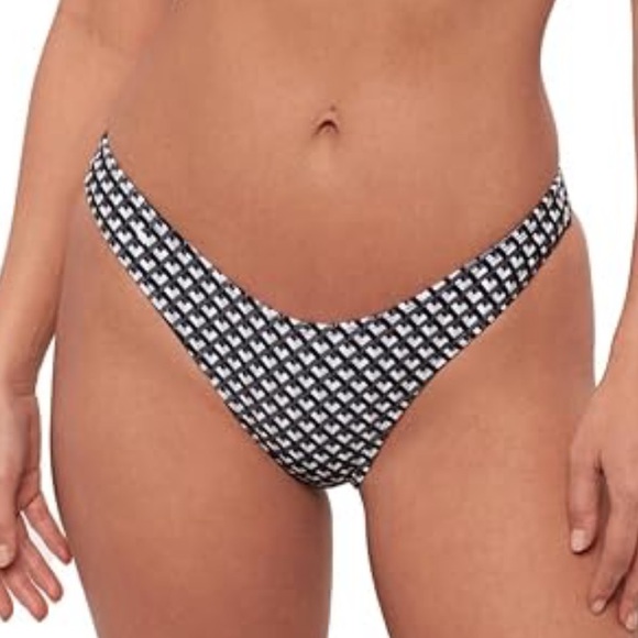 SPORTS ILLUSTRATED SWIM womens high cut cheeky swim bikini bottoms size S NWT - Picture 1 of 5